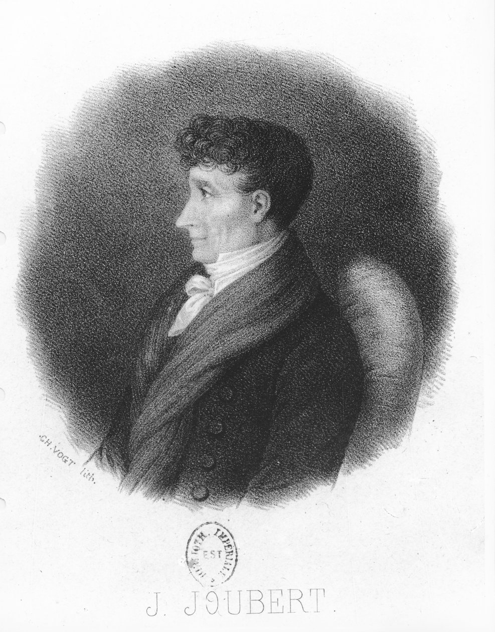 Joseph Joubert door Pierre Charles Vogt