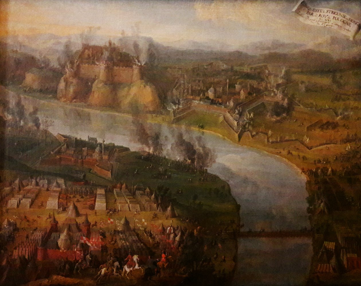 Slag bij Esztergom door Pierre Denis Martin