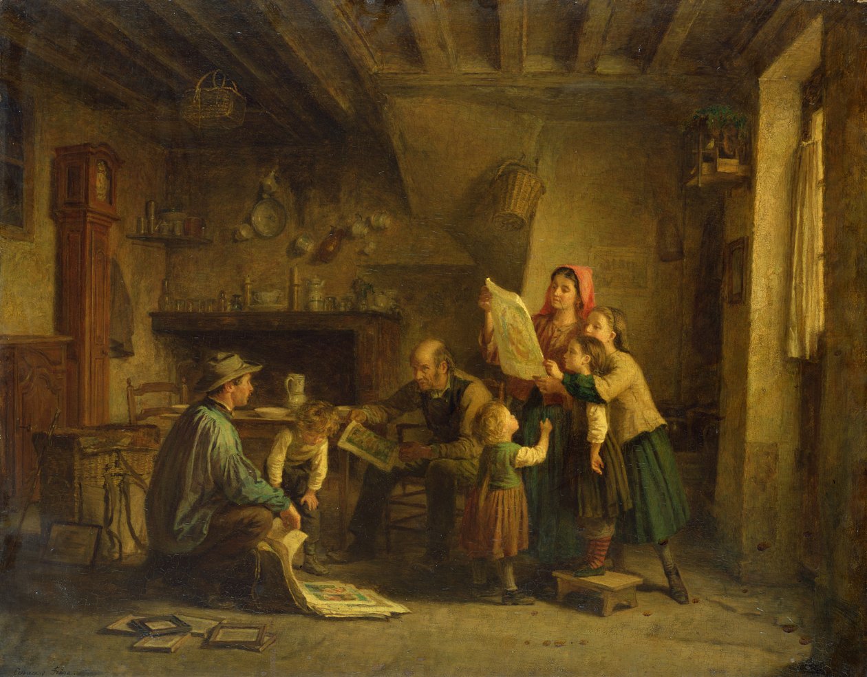 De Kunsthandelaar door Pierre Edouard Frere