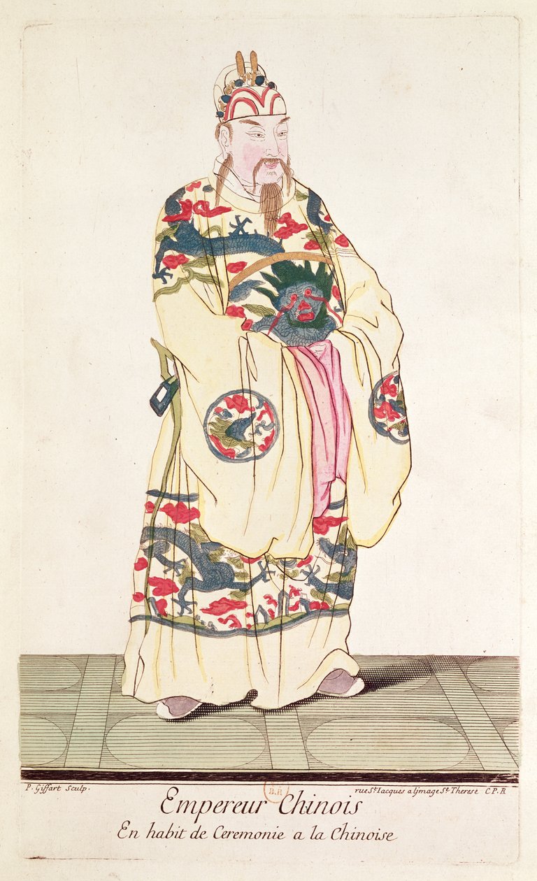 Chinese Keizer in Ceremonieel Kostuum, uit 