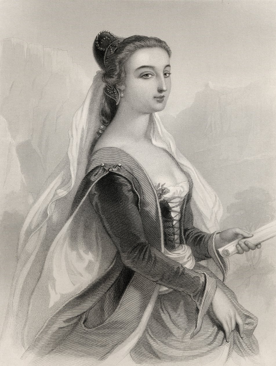 Laura de Noves (1308-48) illustratie uit 