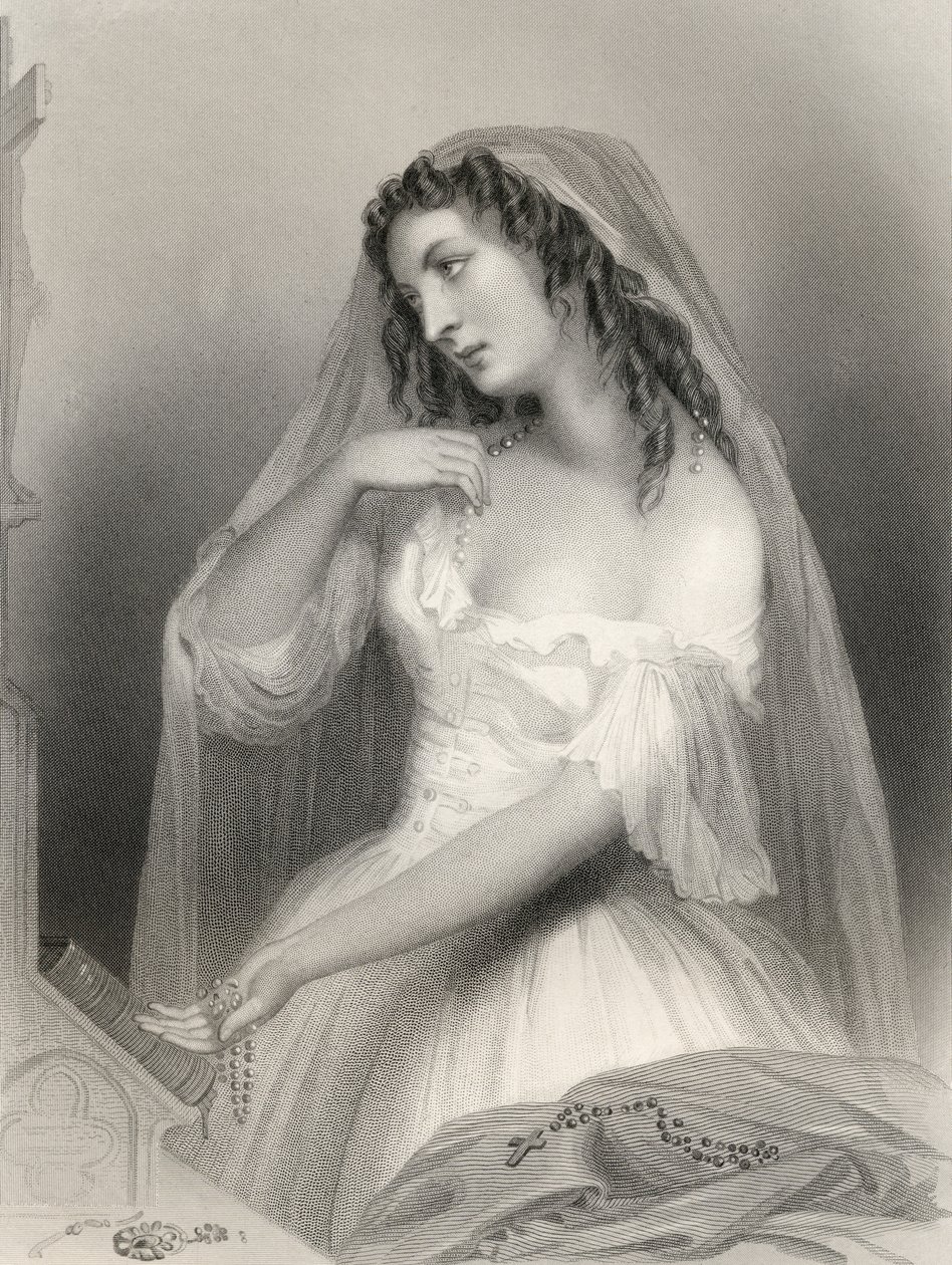 Louise Francoise de La Baume de La Blanc (1644-1710) hertogin van La Valliere, illustratie uit 