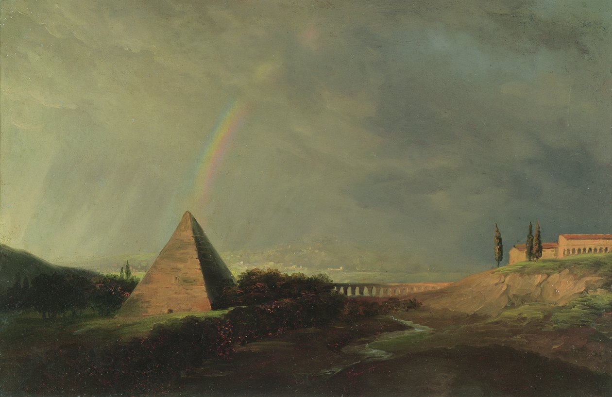Piramide en Regenboog door Pierre Henri de Valenciennes