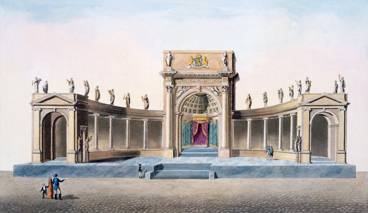 Theater in Brussel opgericht voor de inhuldiging van de koning in 1815, uit 