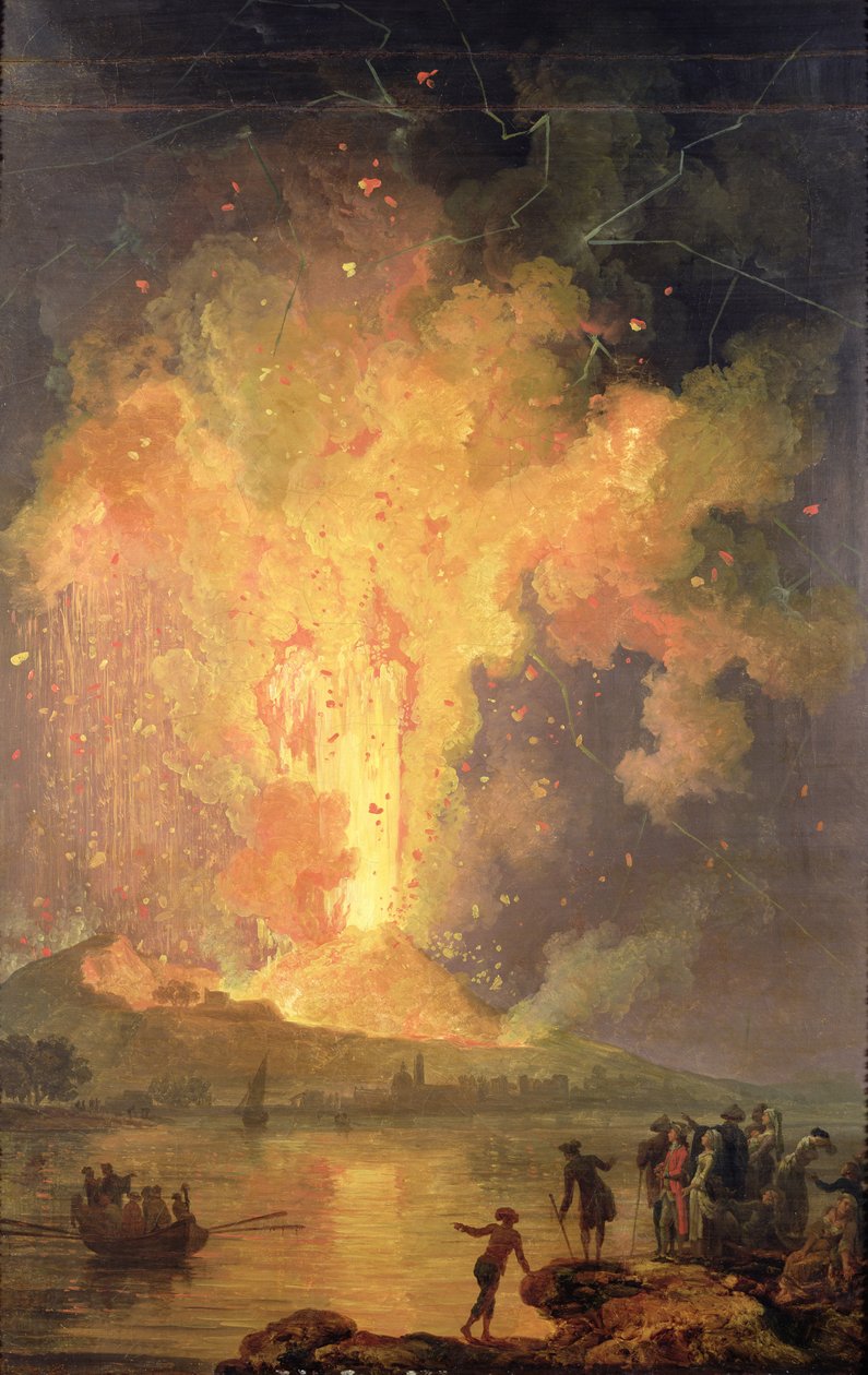 De uitbarsting van de Vesuvius in 1779, 1779-1802 door Pierre Jacques Volaire