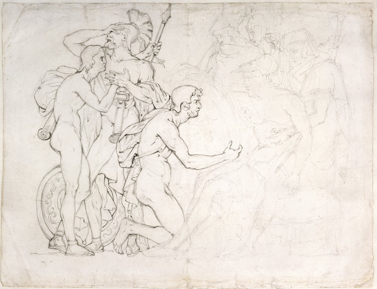 Dood van Epaminondas, 1811 door Pierre Jean David dAngers