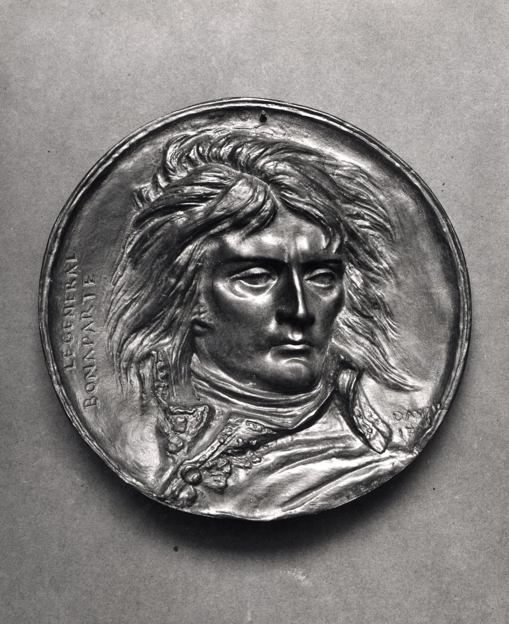 Portretmedaillon van generaal Bonaparte (1769-1821) c.1830 door Pierre Jean David d