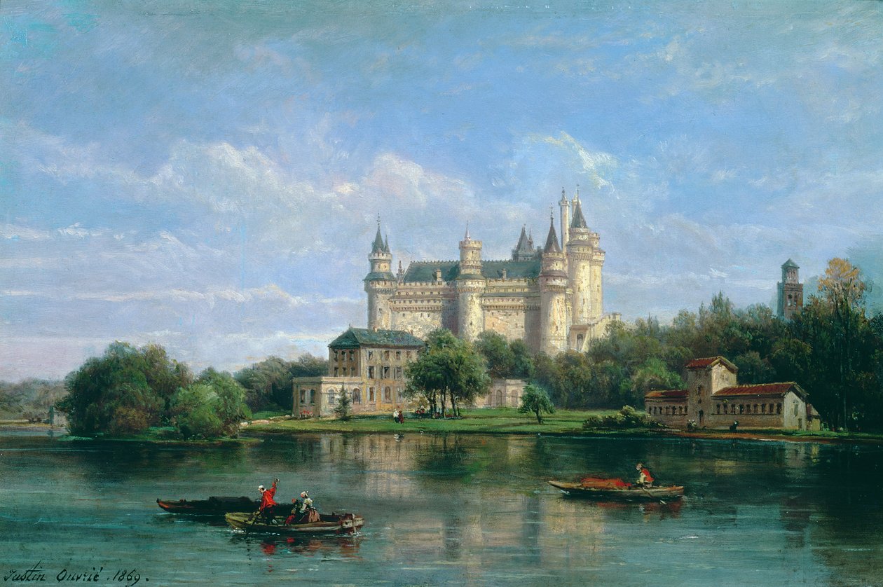 Het Kasteel van Pierrefonds, 1869 door Pierre Justin Ouvrie
