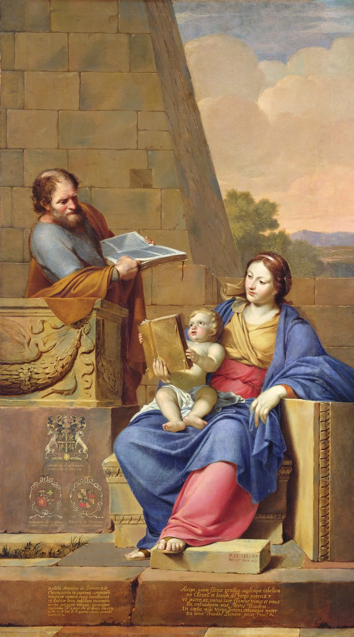 Rust tijdens de vlucht naar Egypte, 1658 door Pierre Letellier