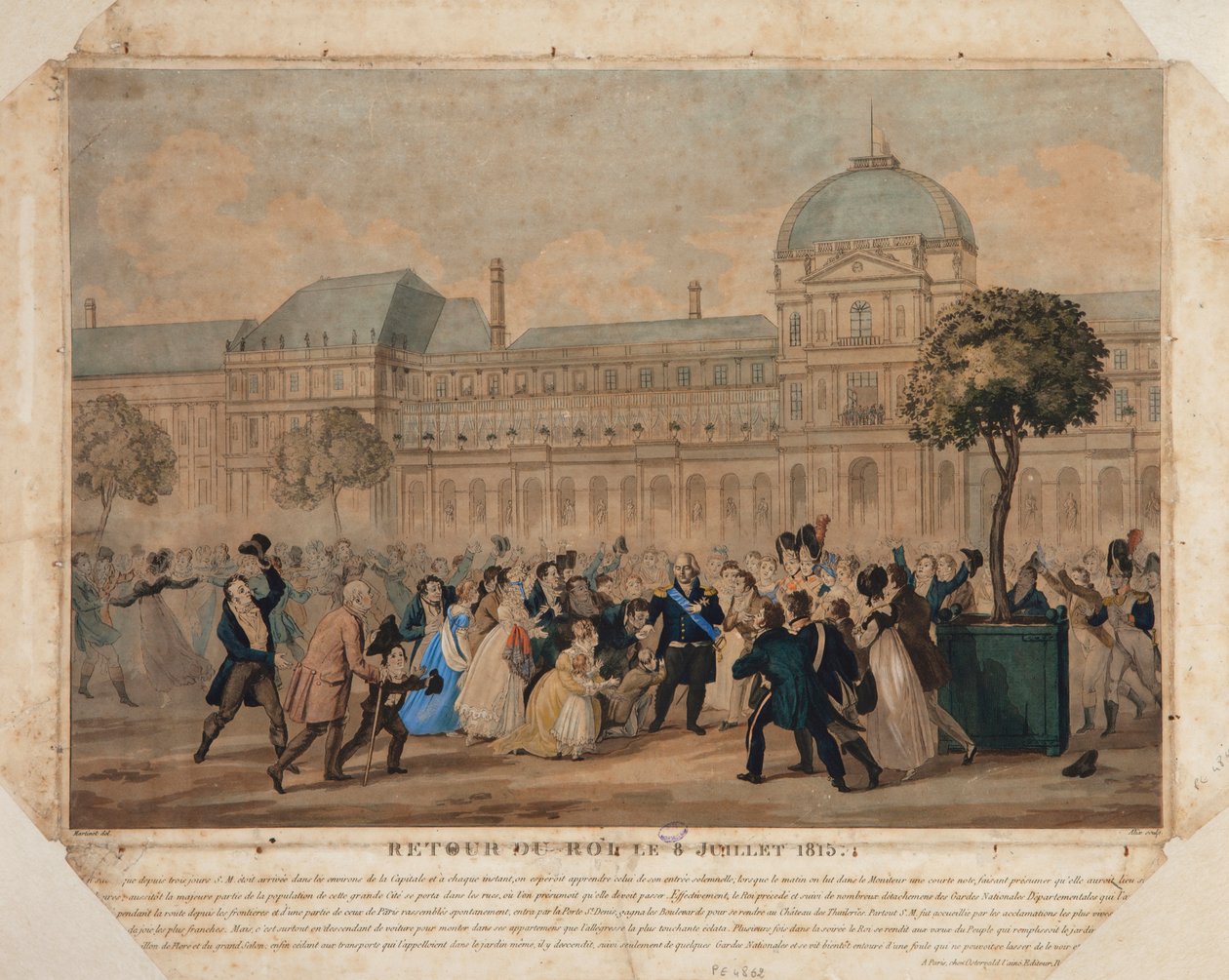 Terugkeer van de Koning, 8 juli 1815 door Pierre Michel Alix