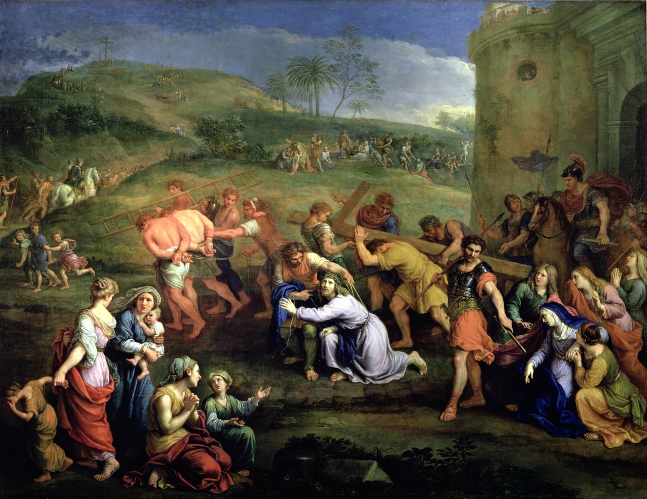 Christus draagt het kruis, 1684 door Pierre Mignard