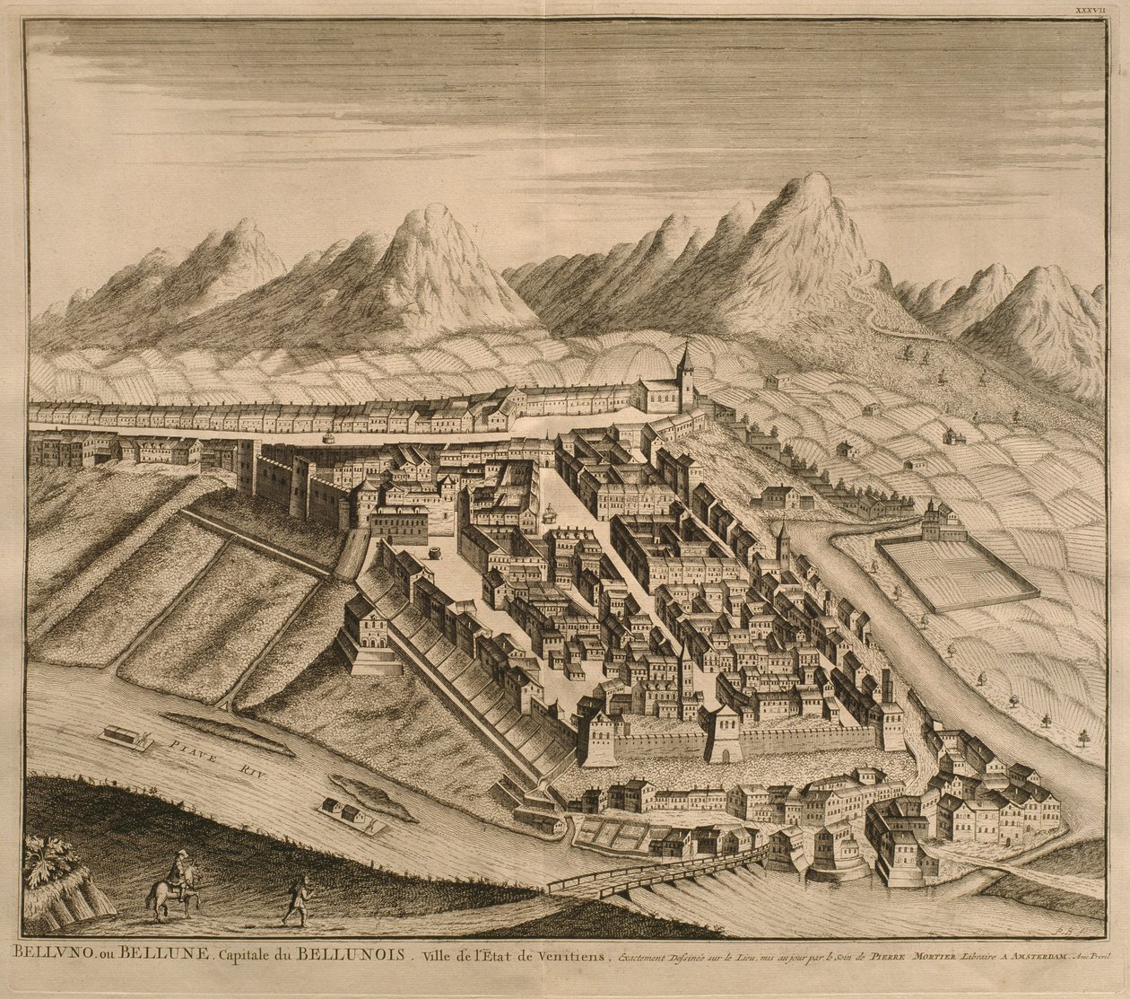 Kaart van Belluno, uit 