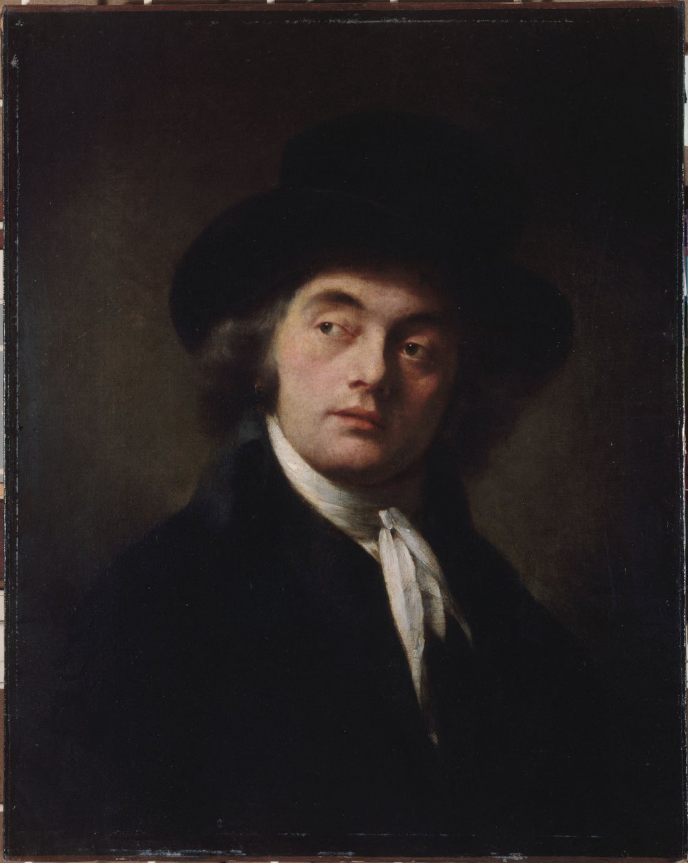 Portret van een jonge man door Pierre Paul Prudhon