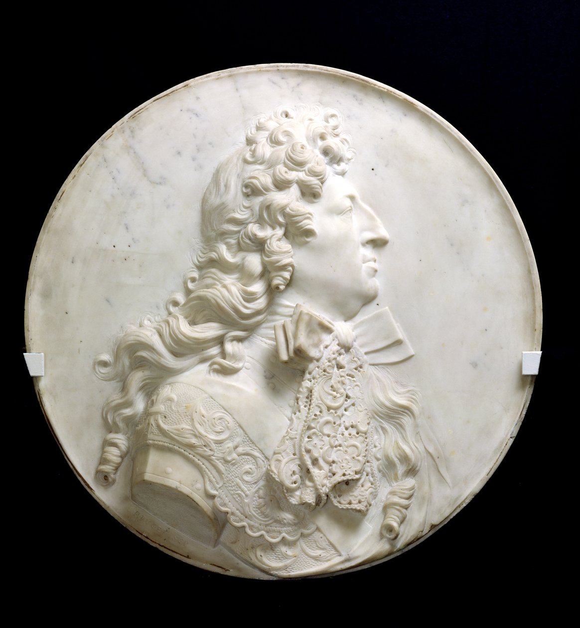 Portretmedaillon van Lodewijk XIV (1638-1715) c.1685 door Pierre Puget