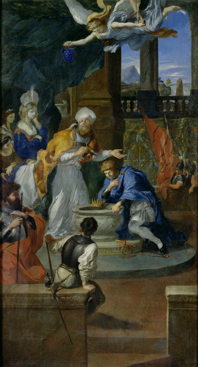 De doop van Clovis I, koning van de Franken door Pierre Puget