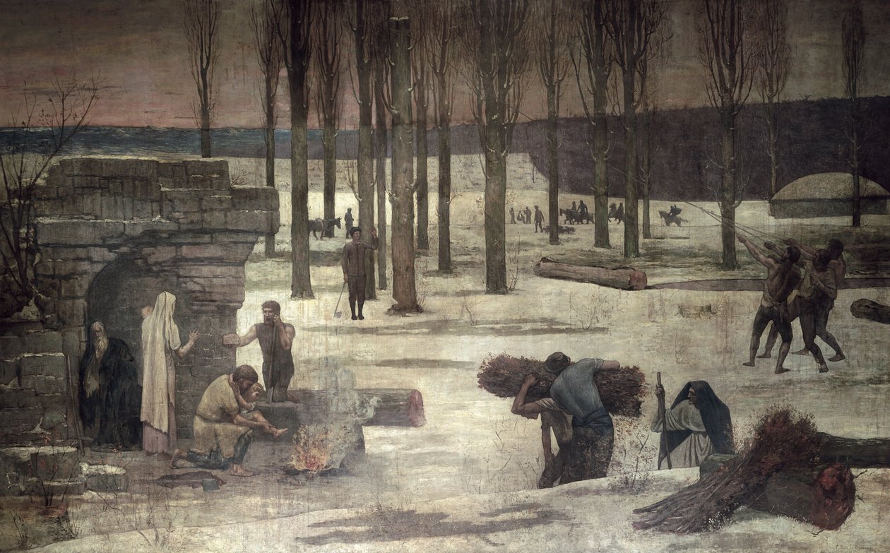 Winter, 1889-93 door Pierre Puvis de Chavannes