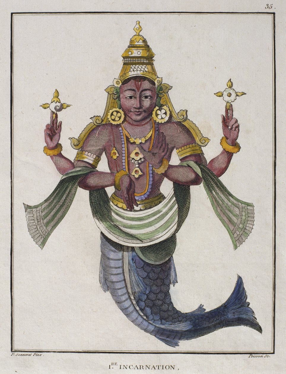 Eerste Avatar van Vishnu als 