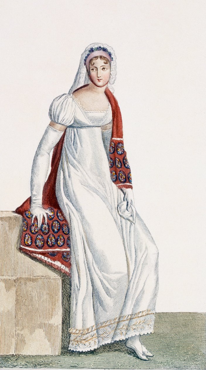 Damesdagjurk, 1811 door Pierre de La Mesangere