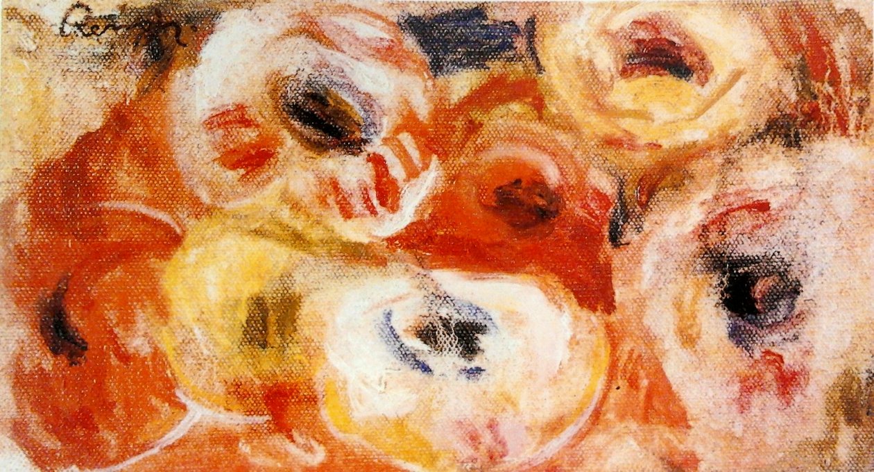 Anemonen door Pierre Auguste Renoir