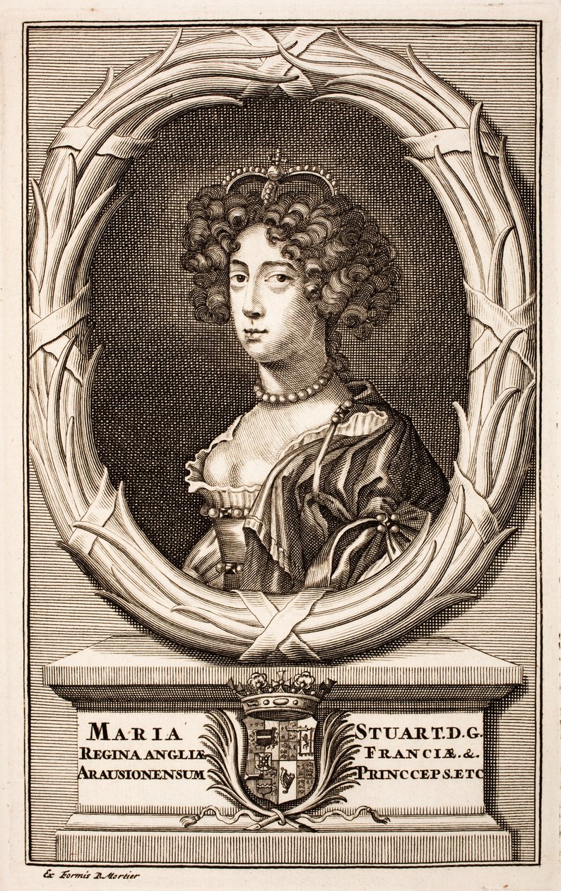 Koningin Maria II (1662-1694) door Pierre  Mortier