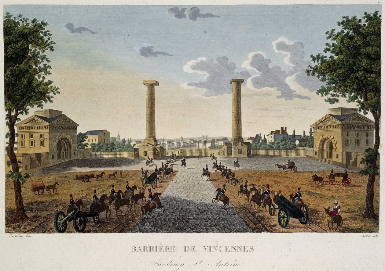 Barrières van Vincennes door Courvoisier door Pierre (after) Courvoisier