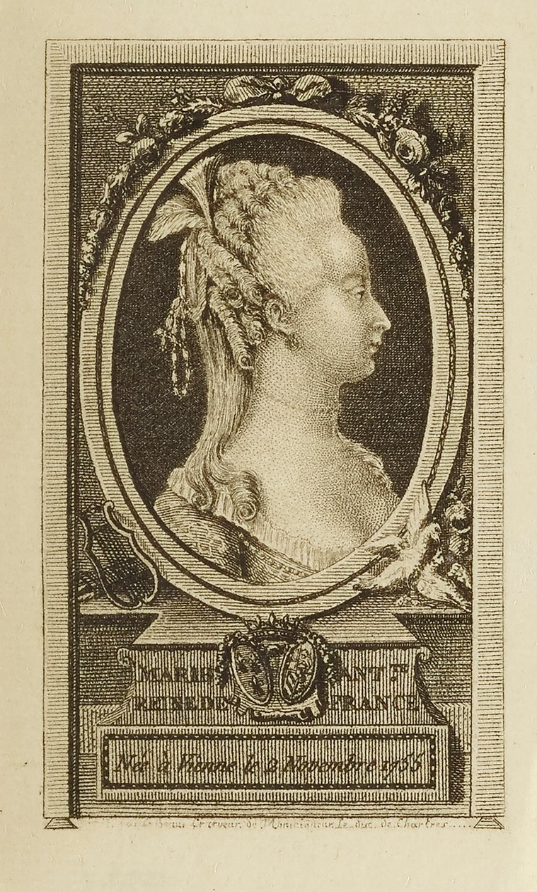 Marie Antoinette, Reine door Pierre Adrien Le Beau