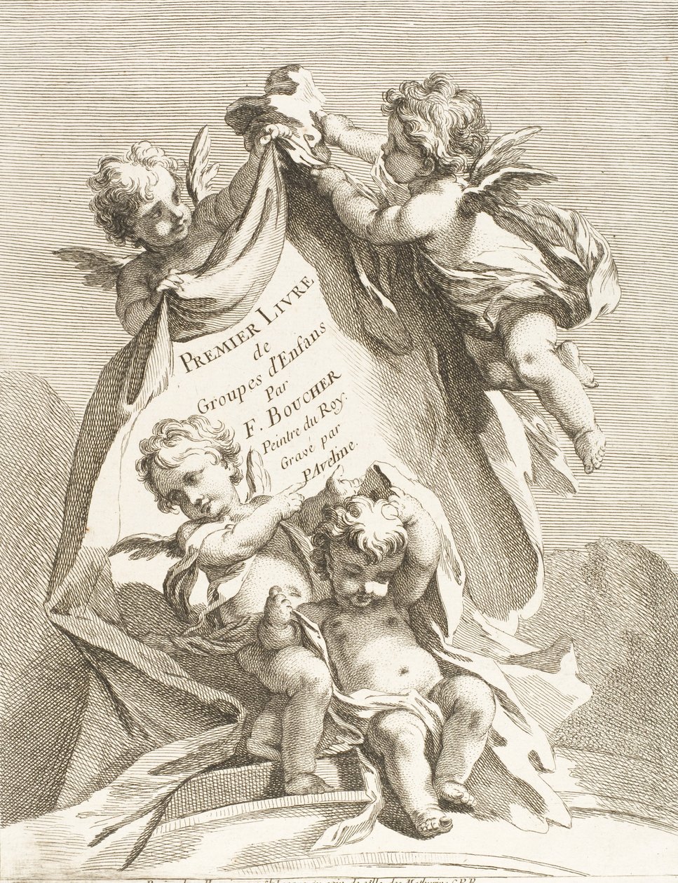 Frontispice door Pierre Alexandre Aveline