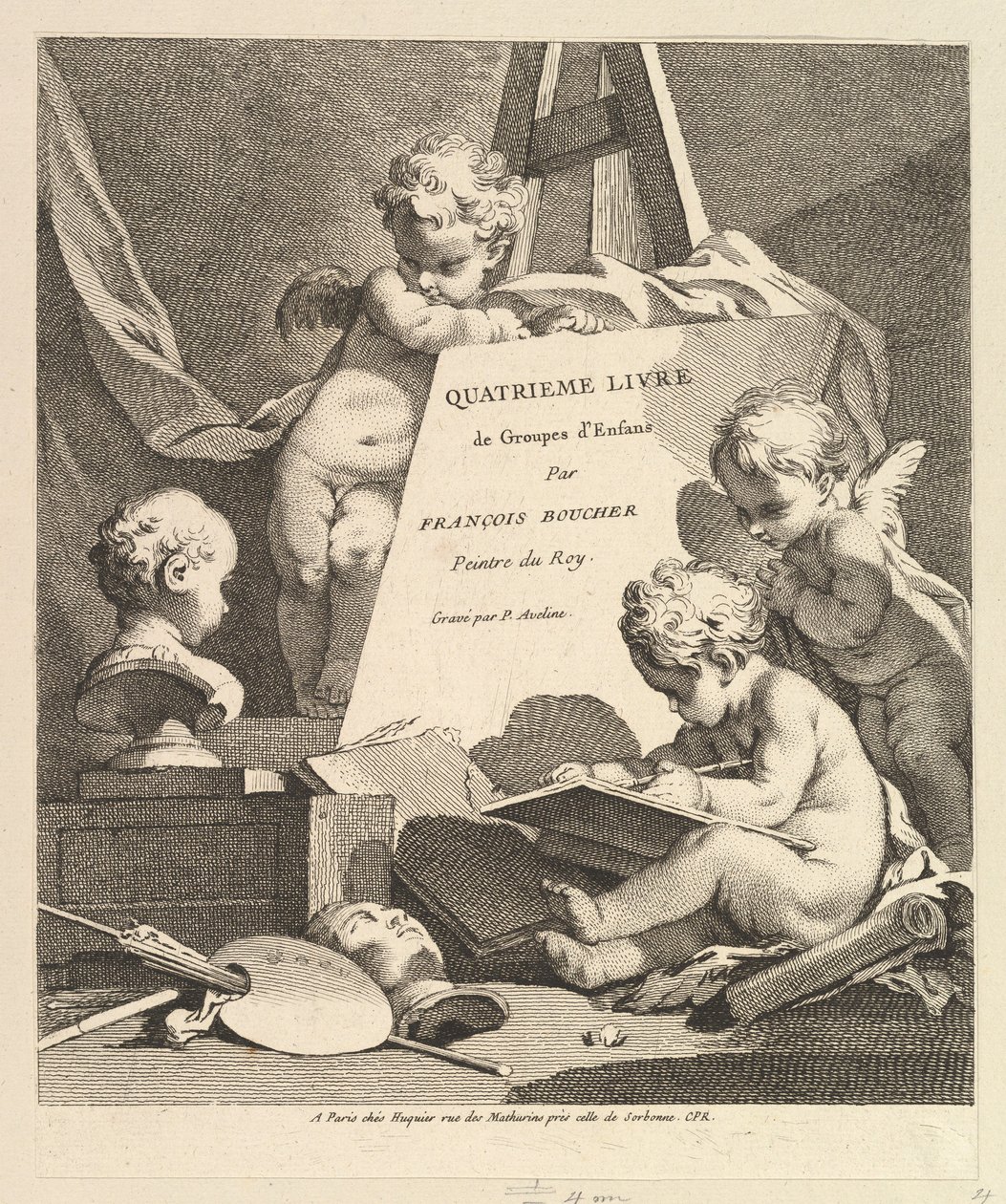 Frontispice door Pierre Alexandre Aveline