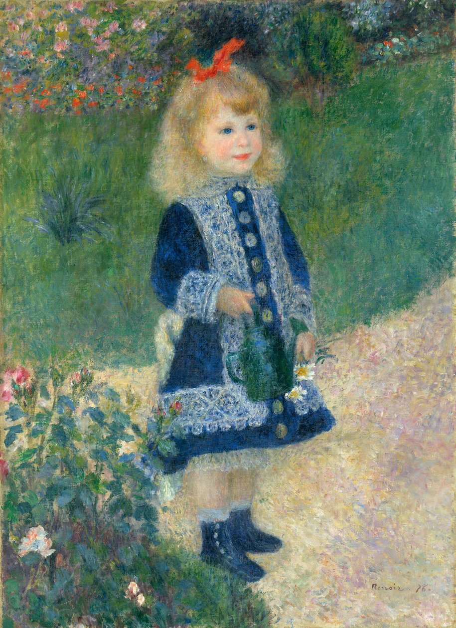 Een meisje met een gieter door Pierre Auguste Renoir