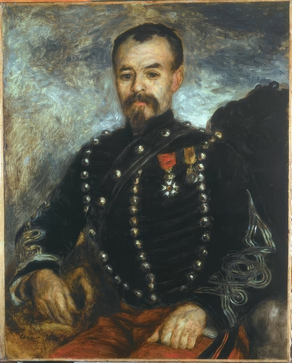 Portret Capitaine Darras door Pierre Auguste Renoir