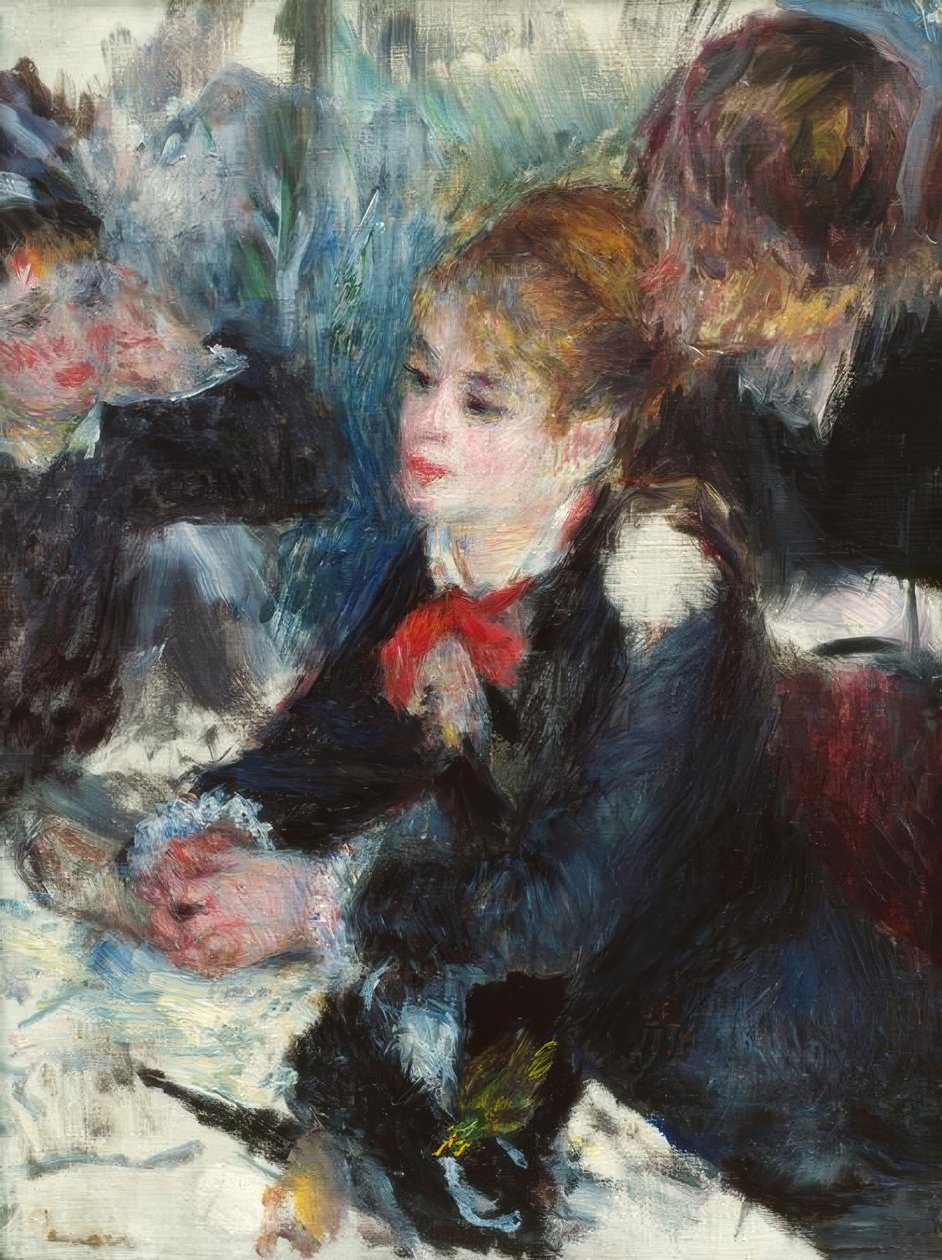 Bij de Modiste door Pierre Auguste Renoir