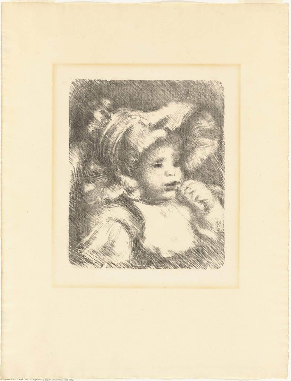 Kind met een koekje (Jean Renoir) door Pierre Auguste Renoir