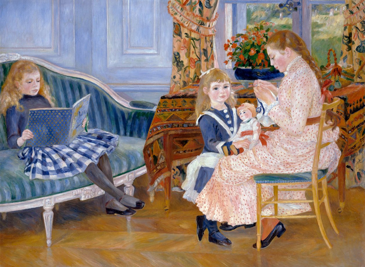 Kindermiddag in Wargemont, 1884 door Pierre Auguste Renoir