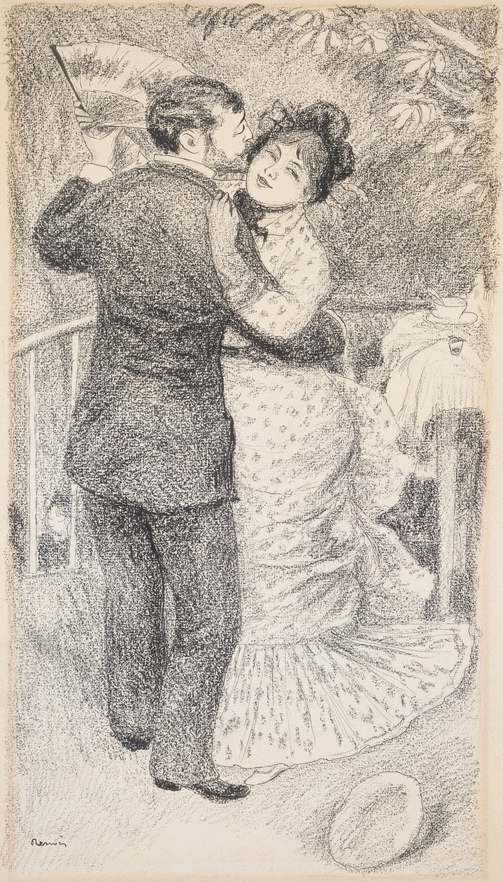 Dans op het platteland, 1883 door Pierre Auguste Renoir