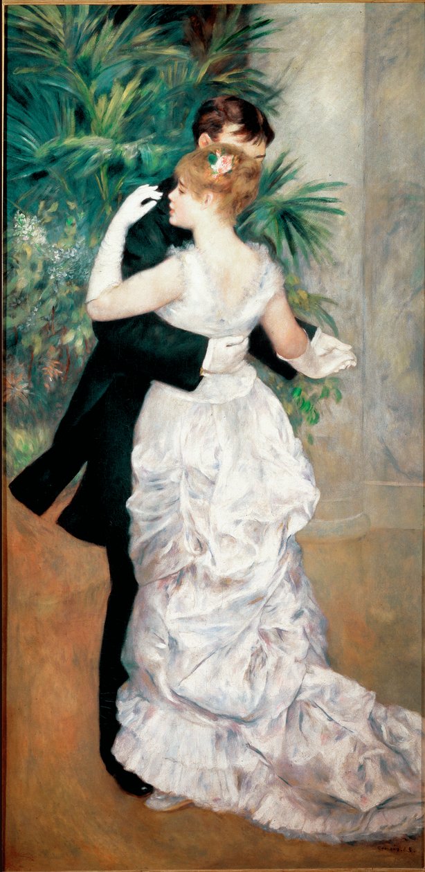 Dansen in de stad door Pierre Auguste Renoir