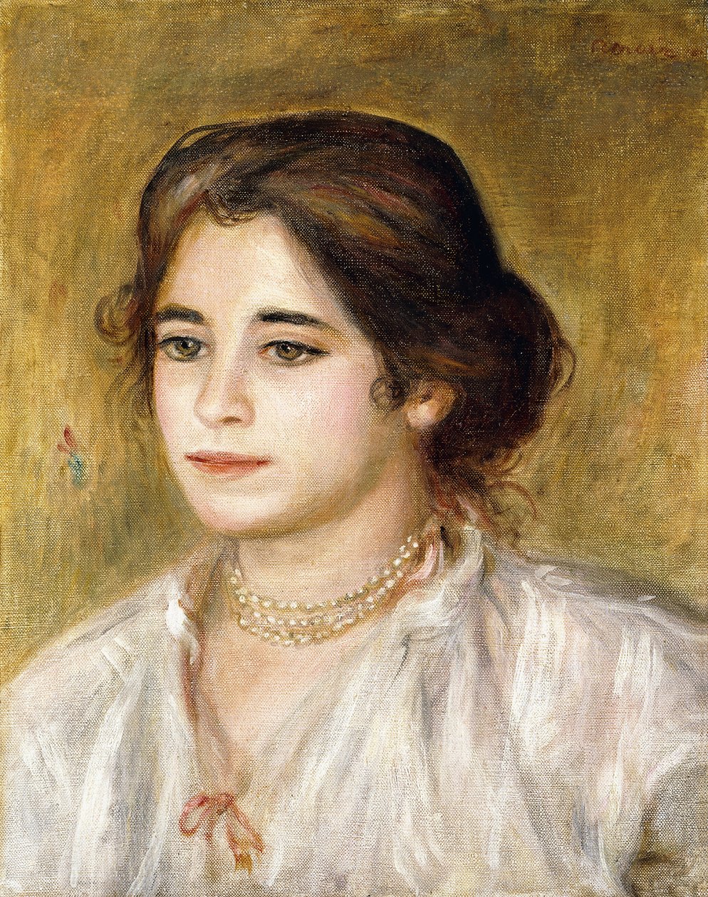 Gabrielle met Ketting door Pierre Auguste Renoir