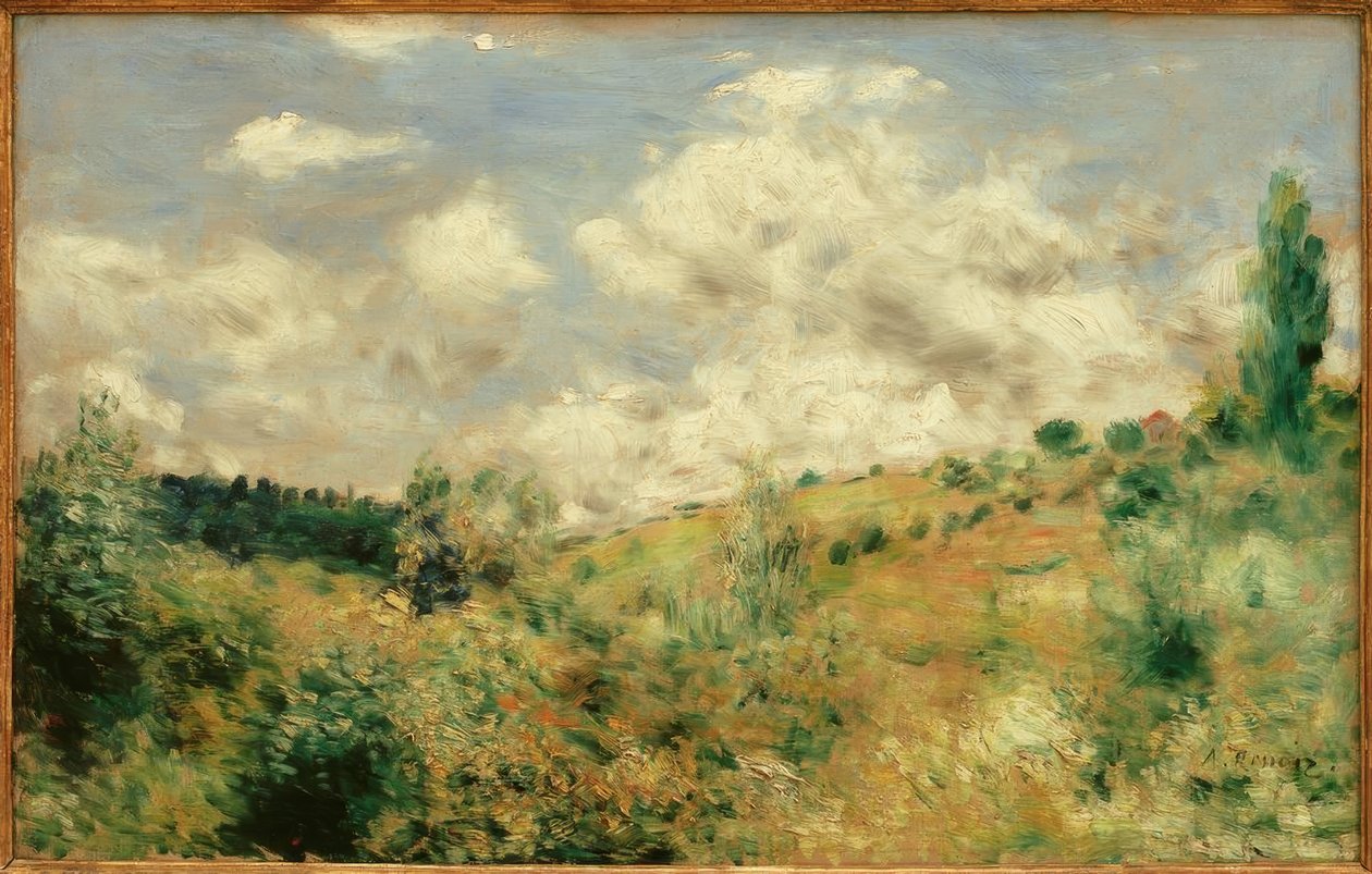 Grote wind. De windvlaag. door Pierre Auguste Renoir