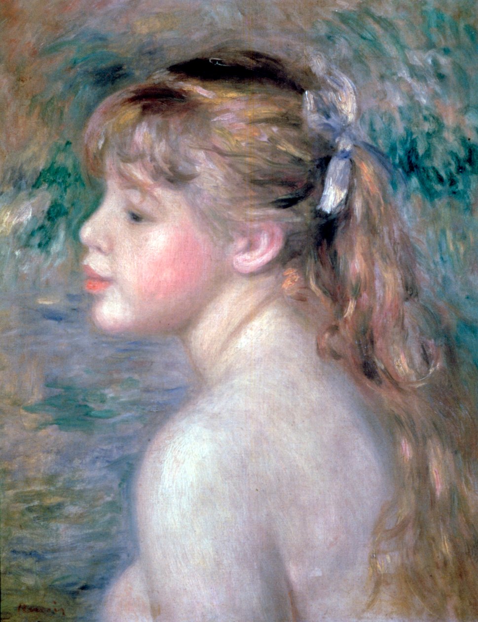 Hoofd van een Kind, 1892 door Pierre Auguste Renoir
