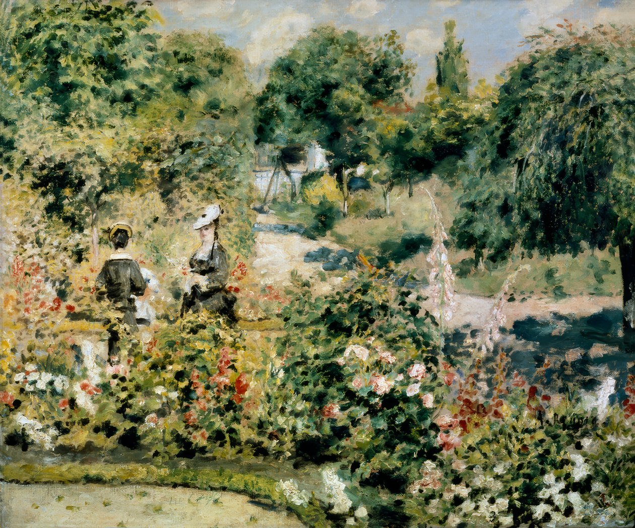 Tuin in Fontenay door Pierre Auguste Renoir