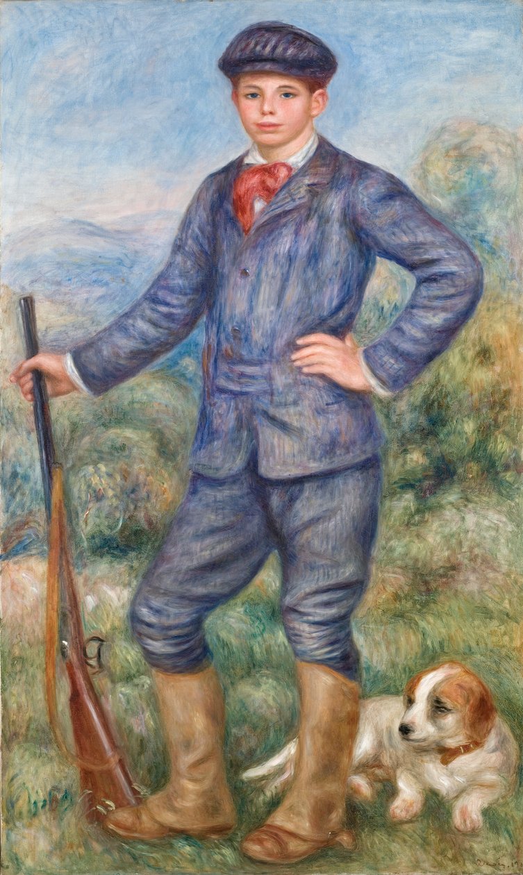 Jean als jager door Pierre Auguste Renoir