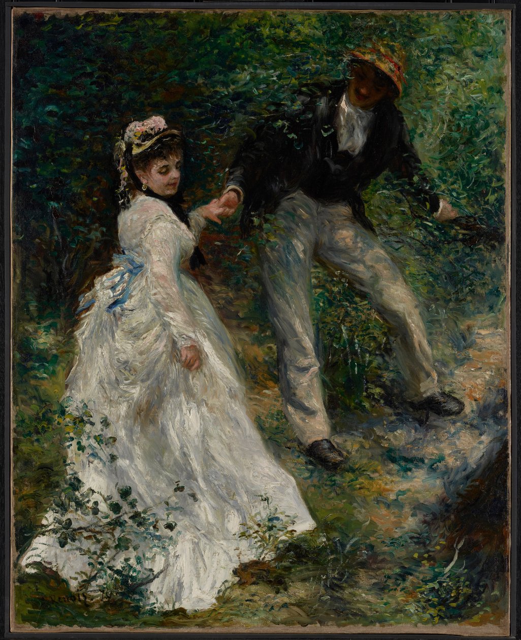 La Promenade, 1870 door Pierre Auguste Renoir