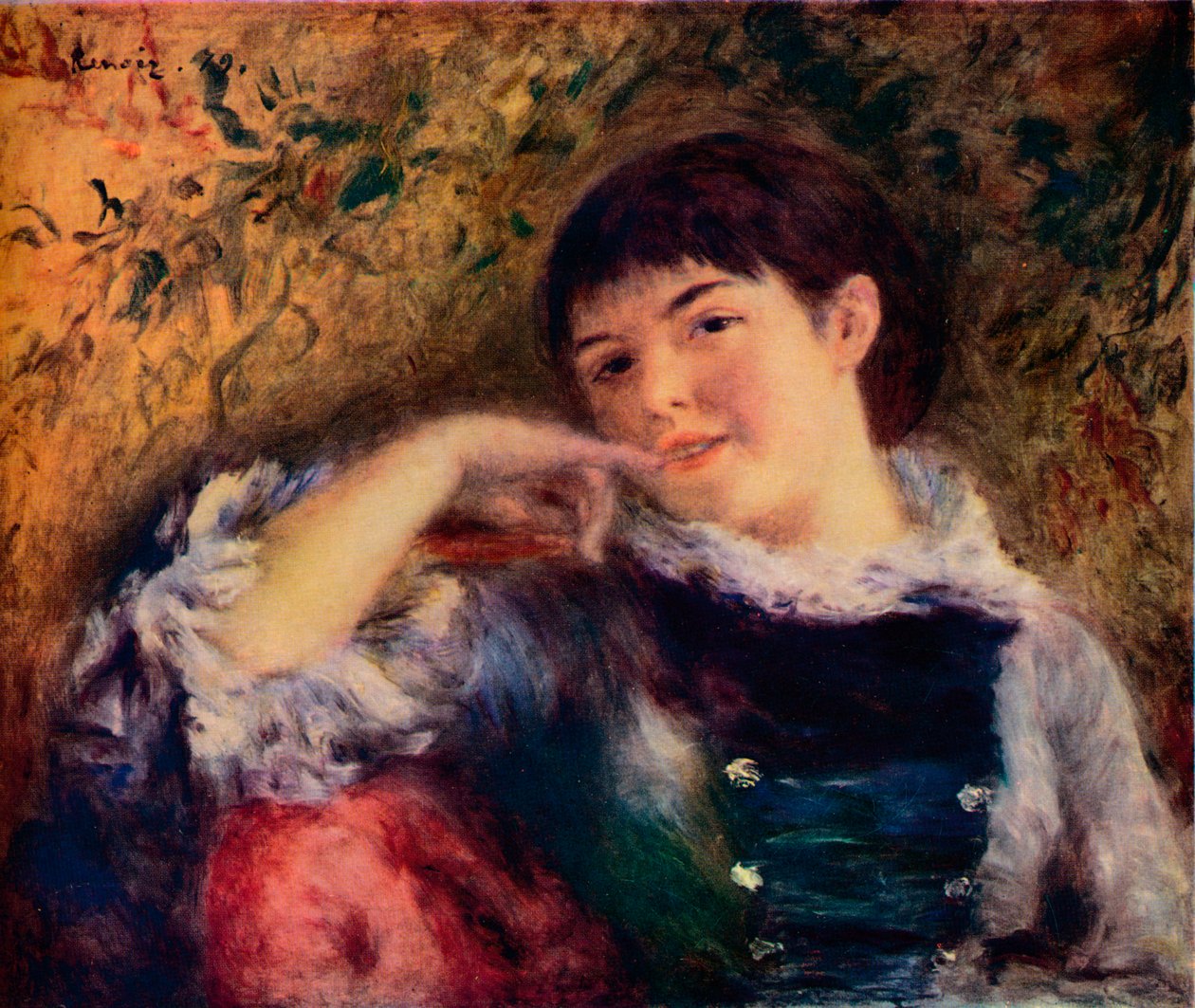 La Songeuse, 19e eeuw door Pierre Auguste Renoir
