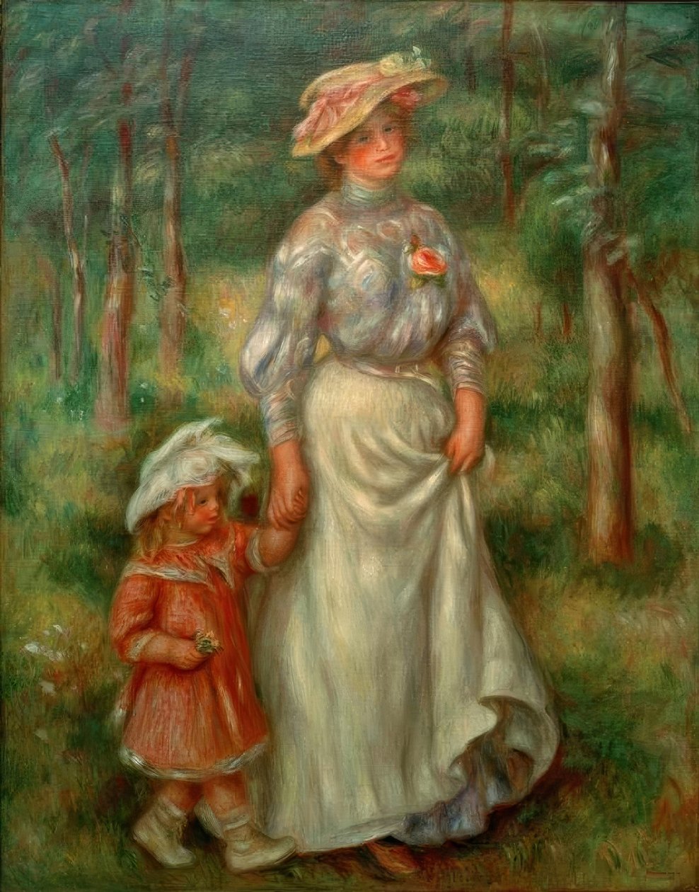 De Wandeling door Pierre Auguste Renoir