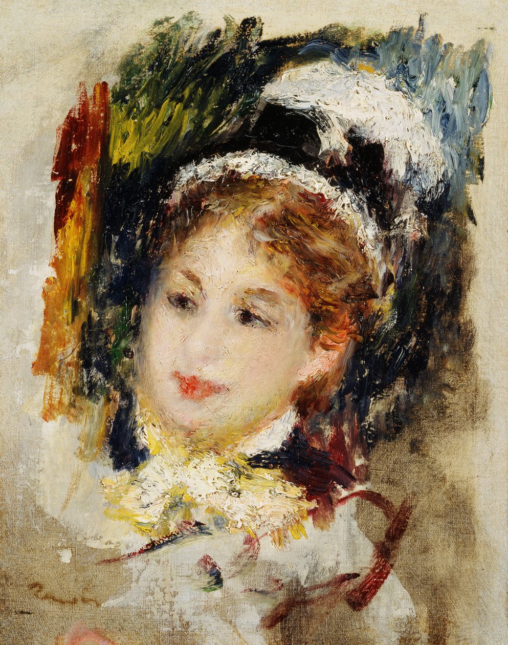 Dame in haar stadskleding, 1875 door Pierre Auguste Renoir