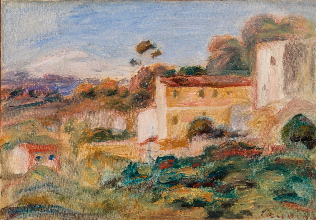 Landschap door Pierre Auguste Renoir