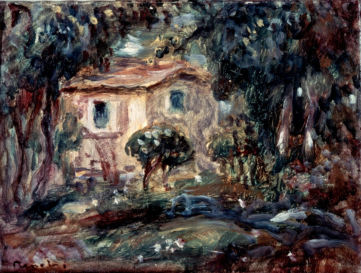 Landschap. Le Cannet, 1902 door Pierre Auguste Renoir