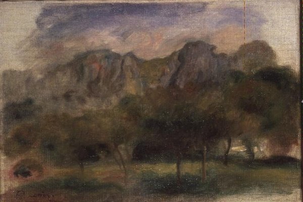 Les Alpilles door Pierre Auguste Renoir