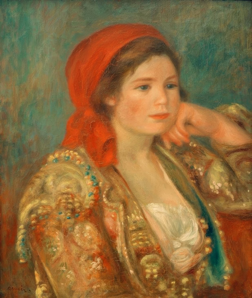 Meisje met Spaanse jas door Pierre Auguste Renoir