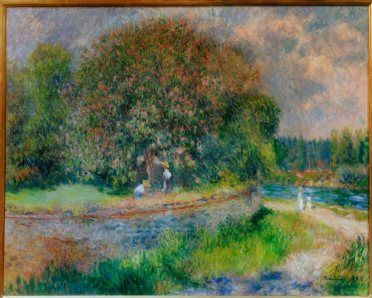 Bloeiende kastanjeboom door Pierre Auguste Renoir
