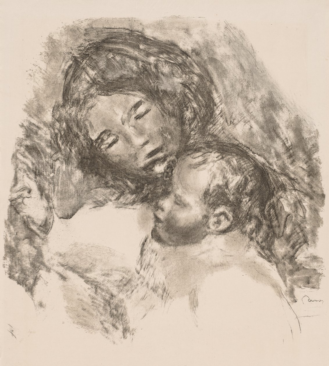 Moederschap, 1912 door Pierre Auguste Renoir
